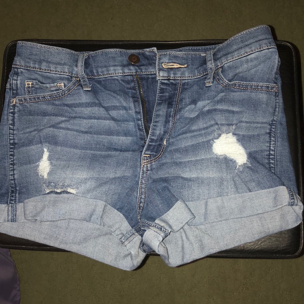 hollister denim shorts